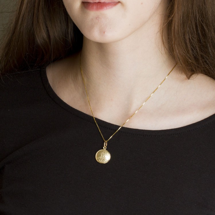 Zawieszka ze złota medalik