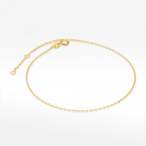 Bransoletka ze złota na stopę