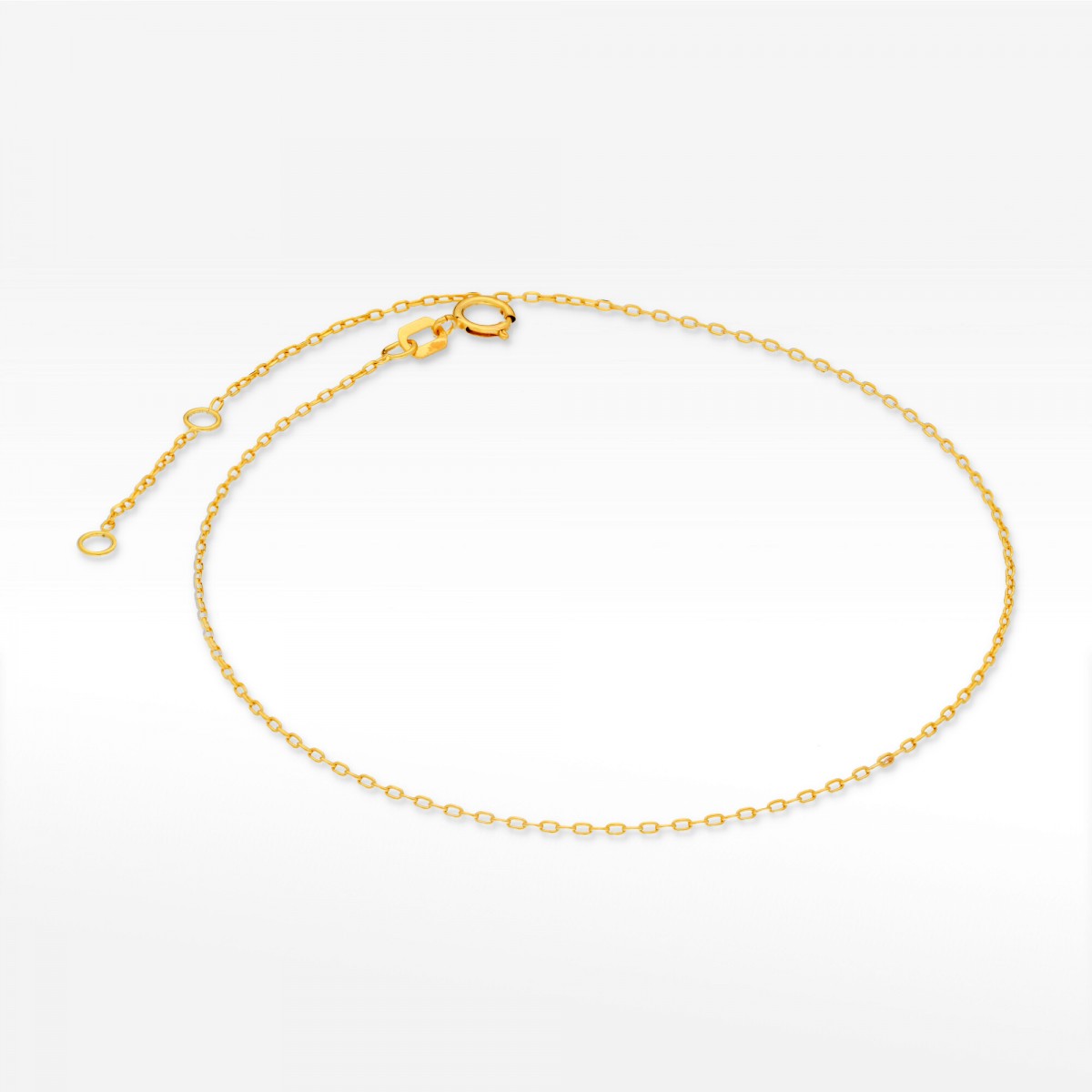 Bransoletka ze złota na stopę