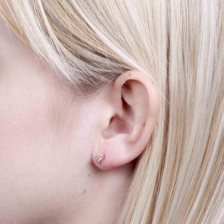 Kolczyki ze złota z cyrkonią