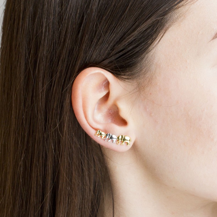 Kolczyki ze złota słonie