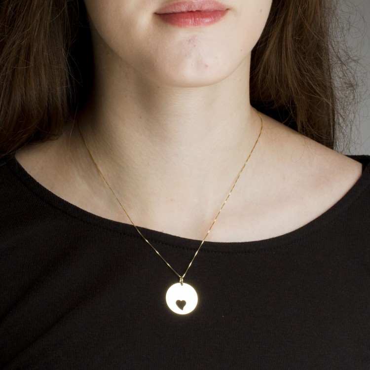 Zawieszka ze złota serce