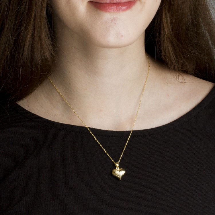 Zawieszka ze złota serce