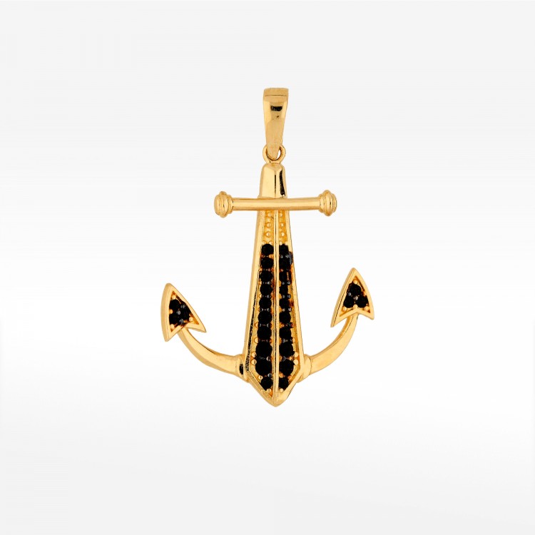 Zawieszka ze złota kotwica