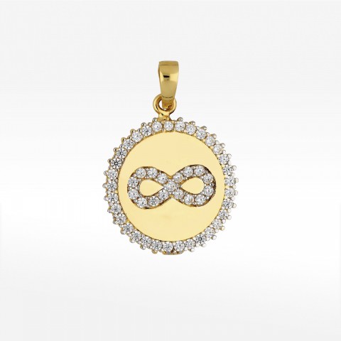 Zawieszka ze złota nieskończoność