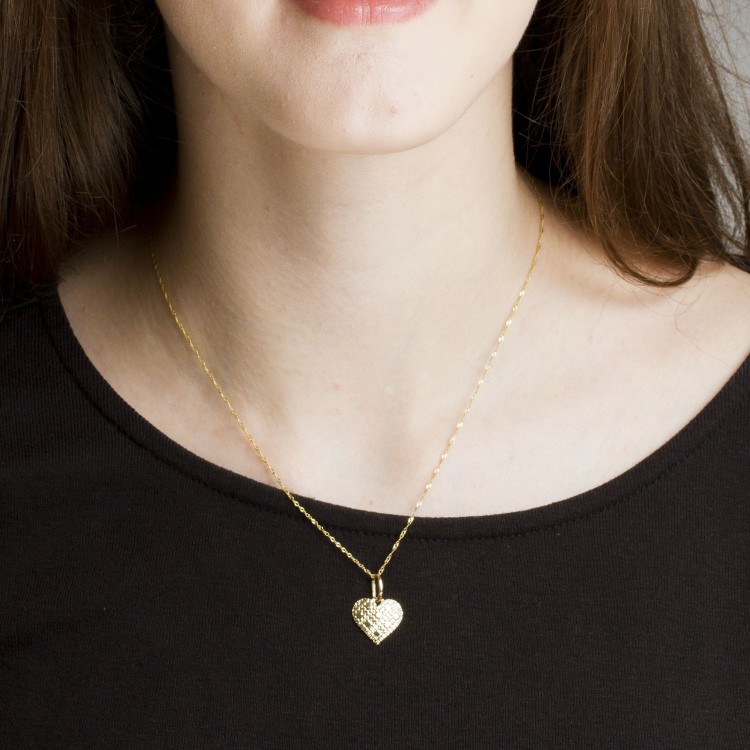 Zawieszka ze złota serce