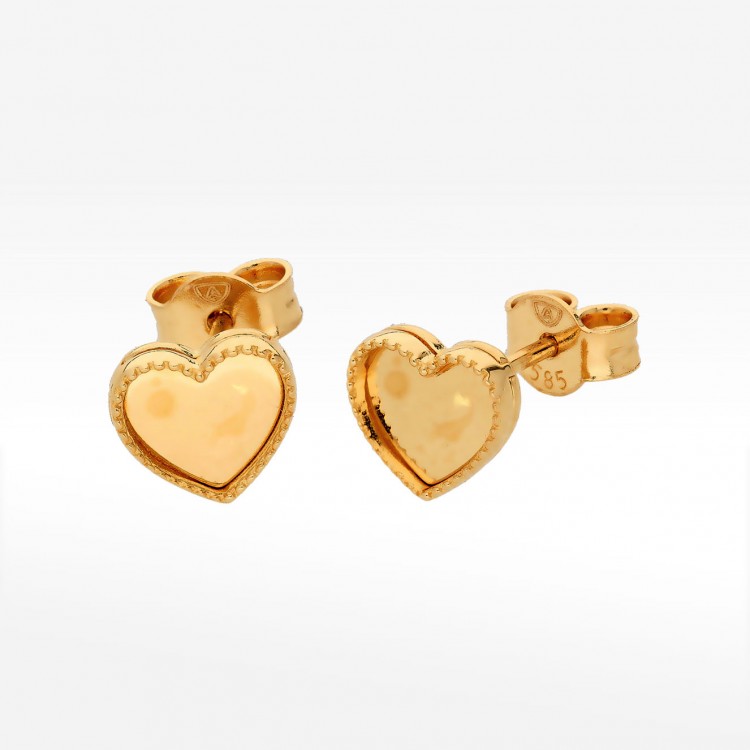 Kolczyki ze złota serca