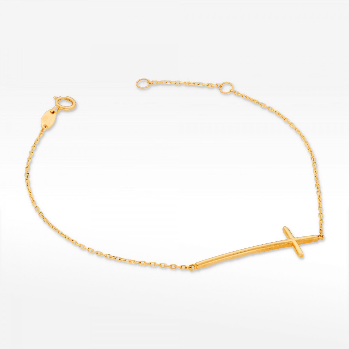 Bransoletka ze złota krzyżyk