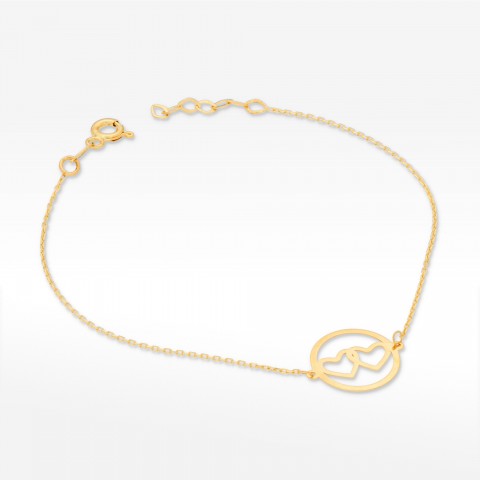 Bransoletka ze złota serca