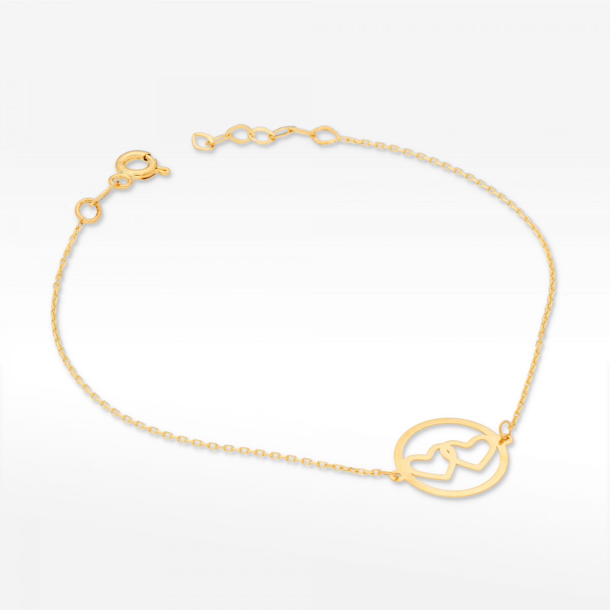 Bransoletka ze złota serca