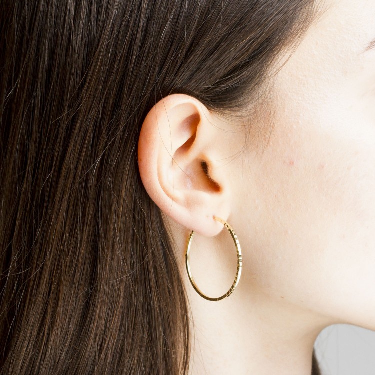 Kolczyki ze złota 3,2cm koła