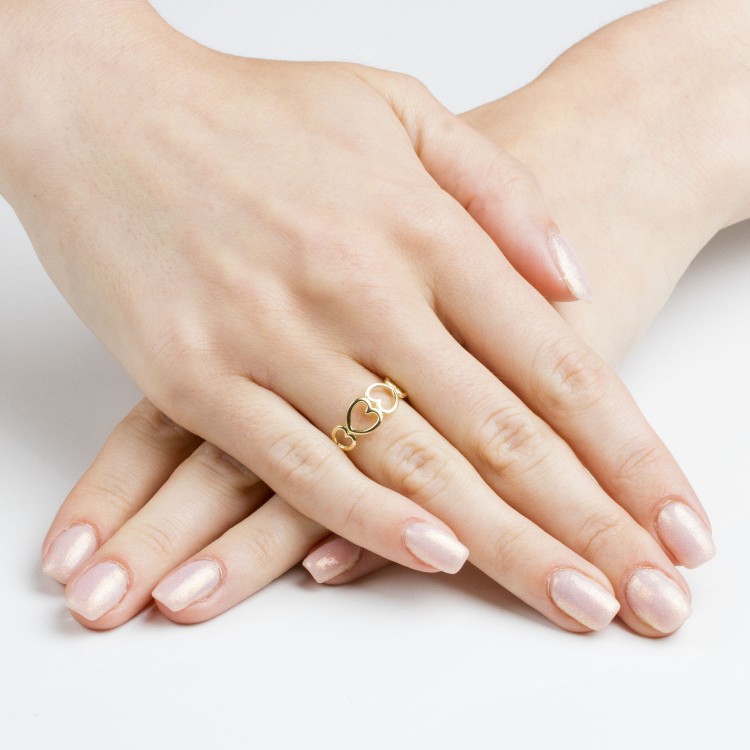 Pierśconek ze złota serca