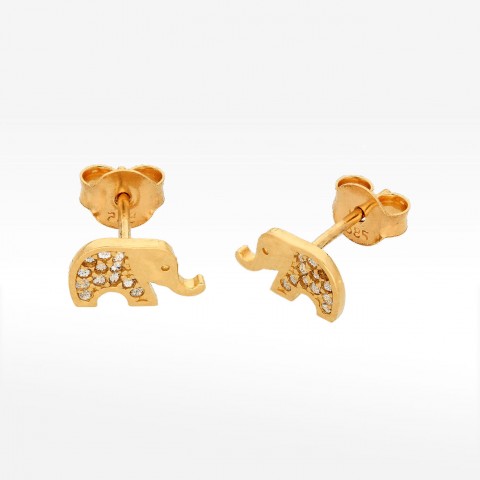 Kolczyki ze złota słonie