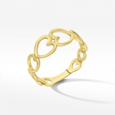 Pierśconek ze złota serca