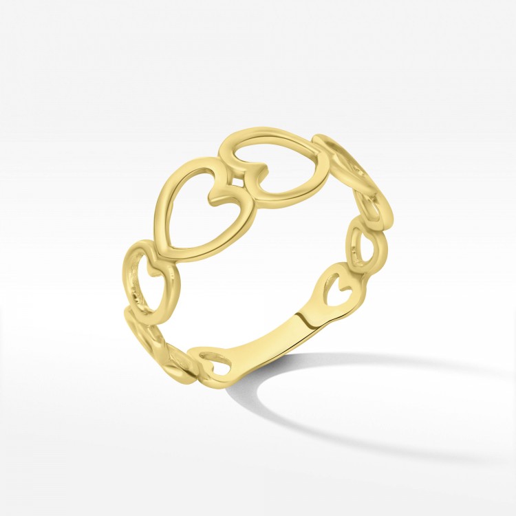 Pierśconek ze złota serca