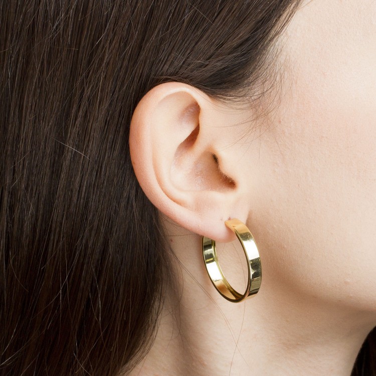 Kolczyki ze złota 2.8cm koła