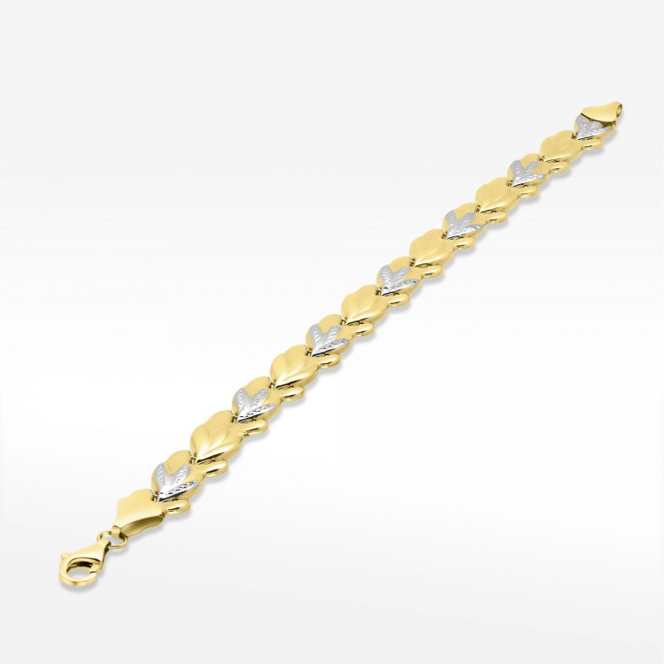 Brasnoletka ze złota 19cm