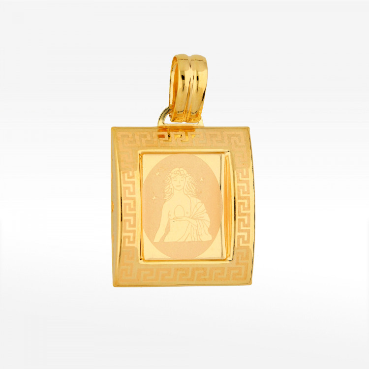 Zawieszka ze złota znak zodiaku panna