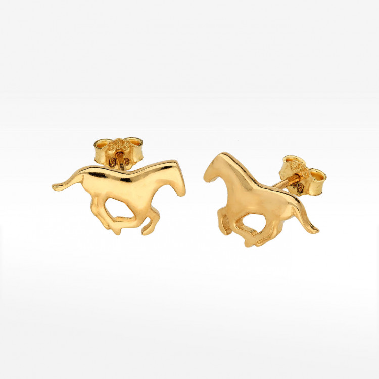 Kolczyki ze złota koń