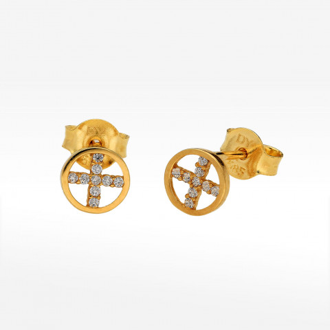 Kolczyki ze złota z cyrkoniami