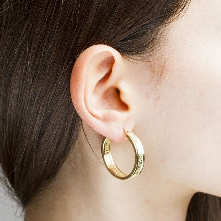 Kolczyki ze złota 2.8cm koła