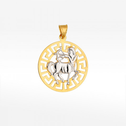 Zawieszka ze złota znak zodiaku strzelec