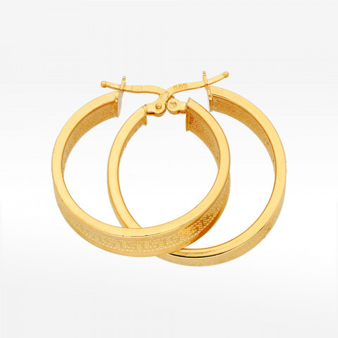 Kolczyki ze złota 2.8cm koła