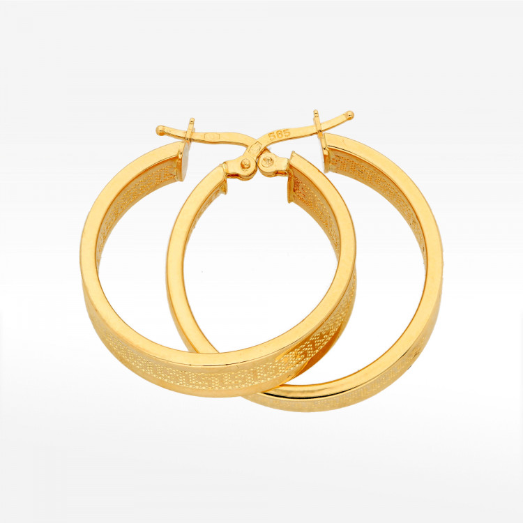 Kolczyki ze złota 2.8cm koła