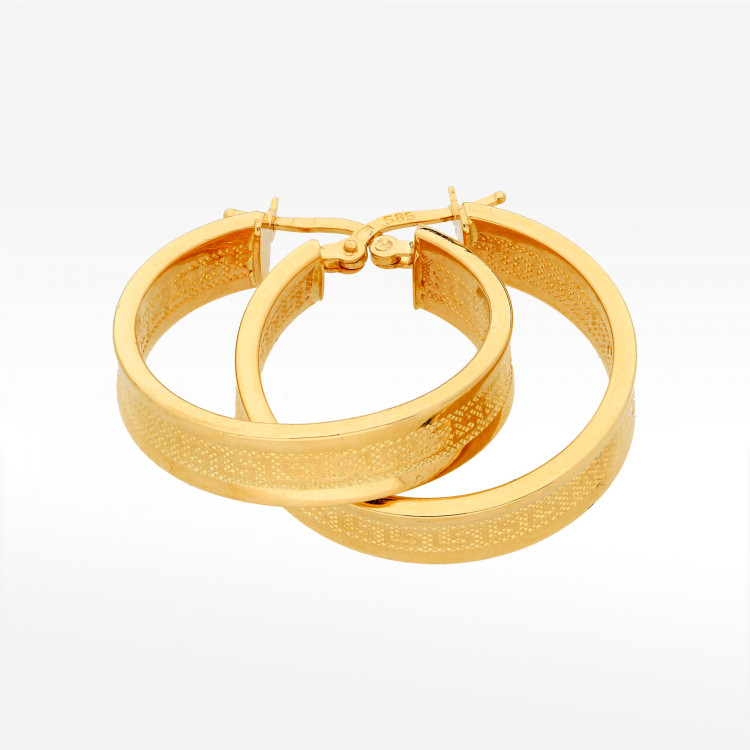 Kolczyki ze złota 2.8cm koła