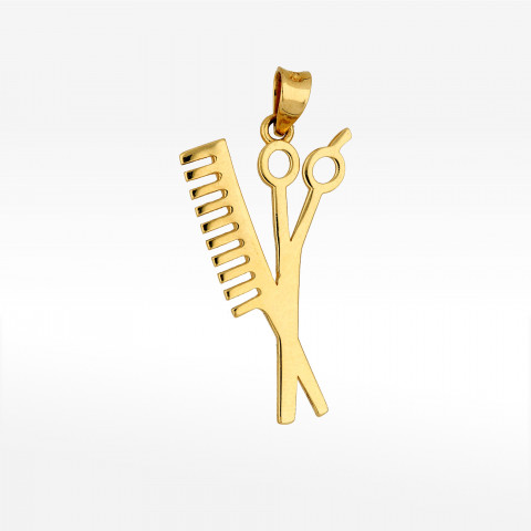 Zawieszka ze złota fryzjerstwo