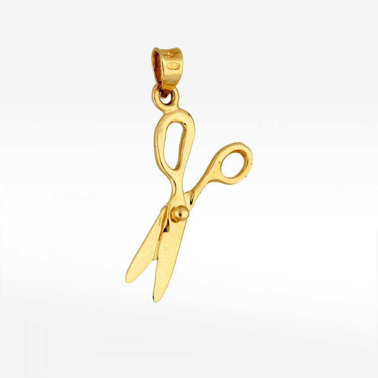 Zawieszka ze złota fryzjerstwo