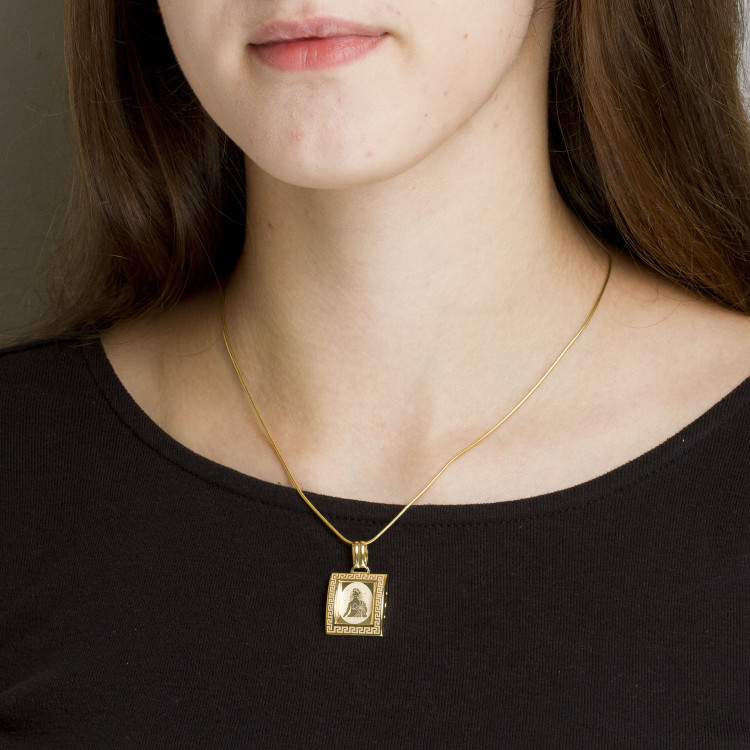 Zawieszka ze złota znak zodiaku panna