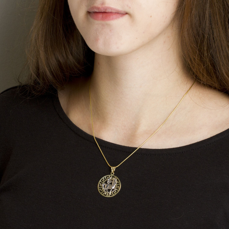 Zawieszka ze złota znak zodiaku strzelec