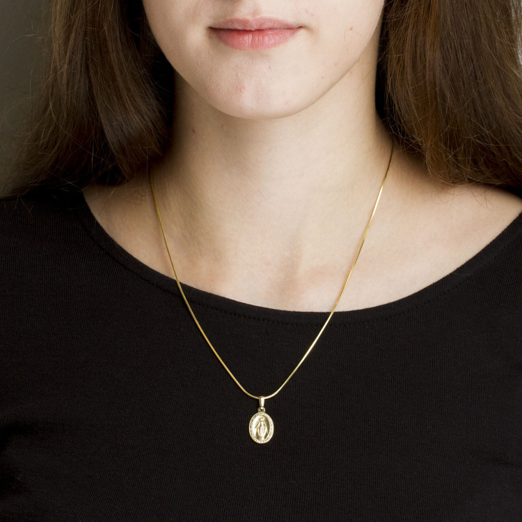 Zawieszka ze złota medalik