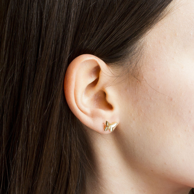 Kolczyki ze złota motyle