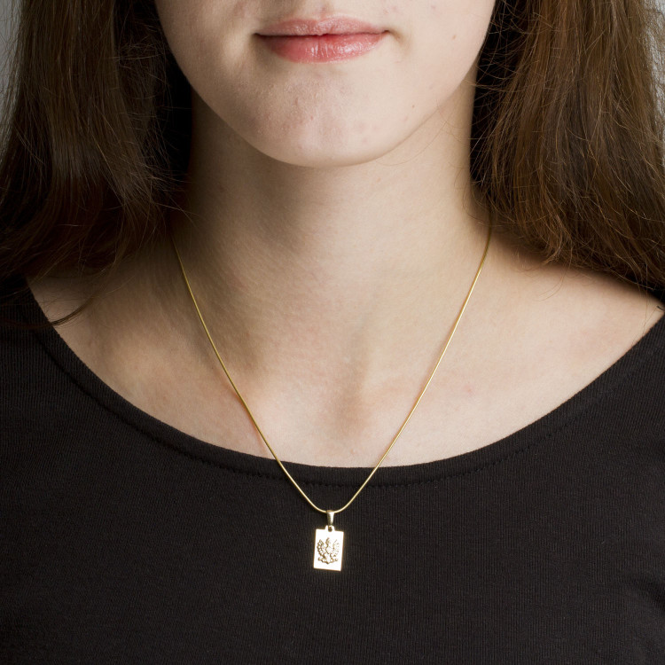 Zawieszka ze złota orzełek