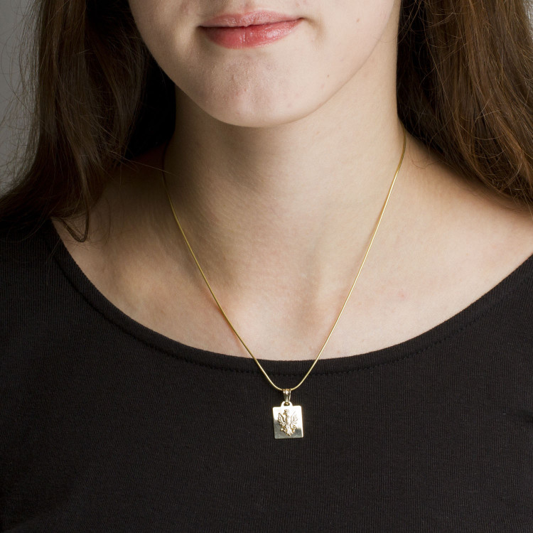 Zawieszka ze złota orzełek