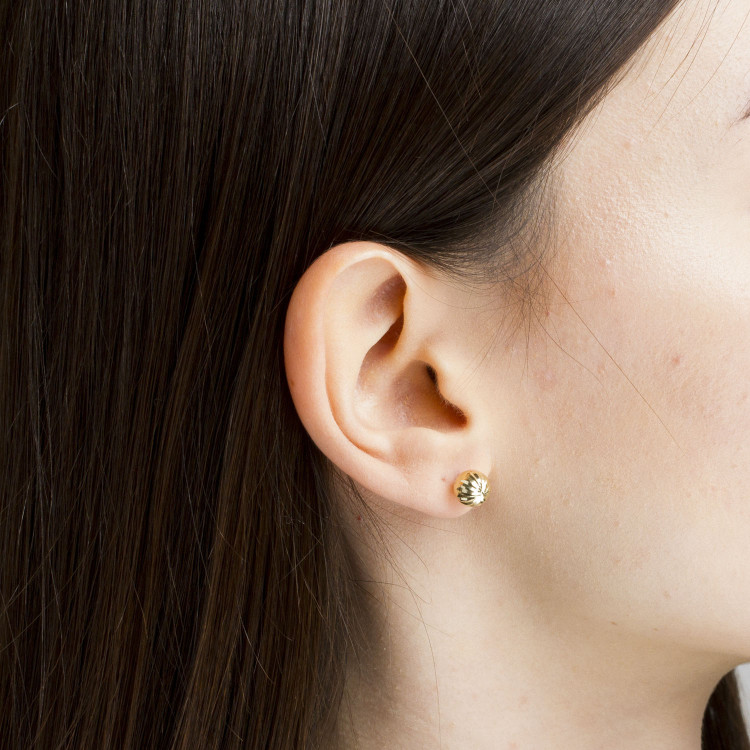 Kolczyki ze złota kulki