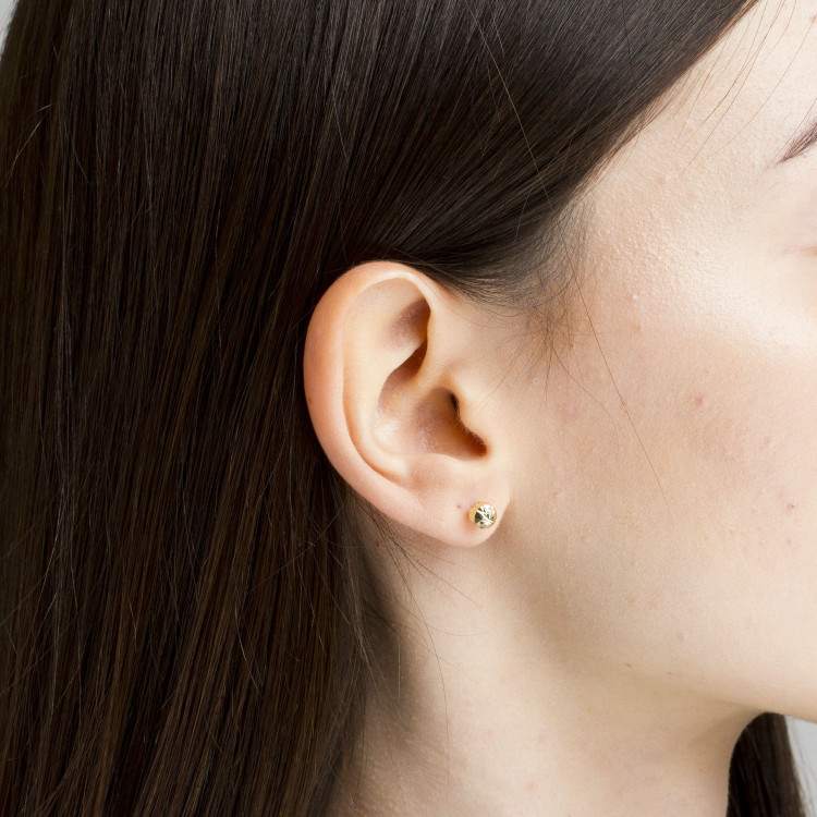 Kolczyki ze złota kulki