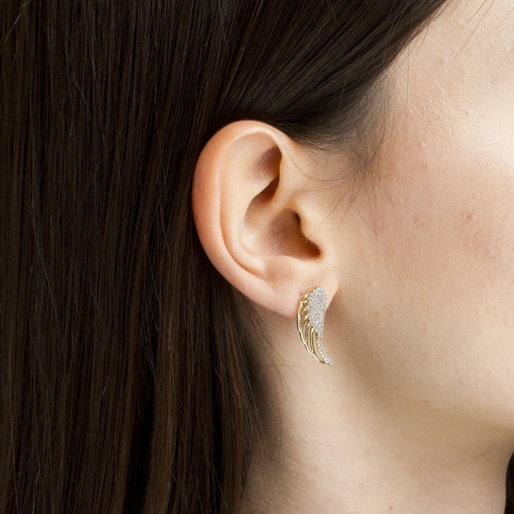 Kolczyki ze złota z cyrkoniami