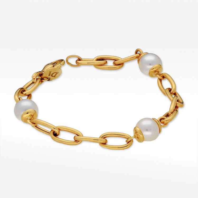 Dall'acqua Bransoletka ze złota z perłami