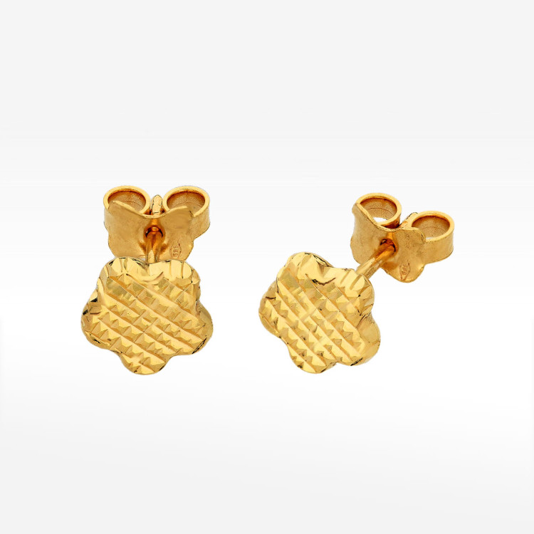 Kolczyki ze złota kwiatki