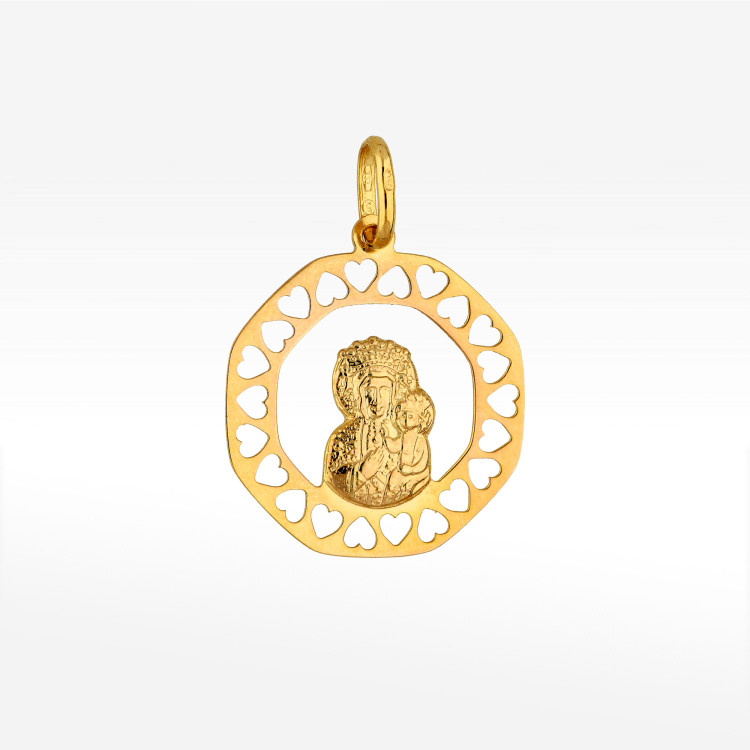 Zawieszka ze złota medalik