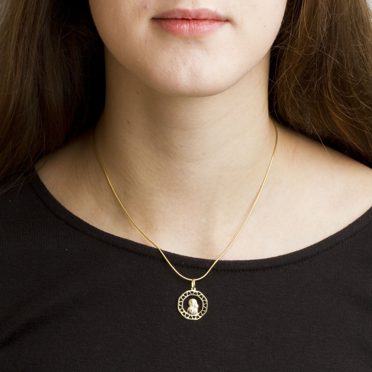 Zawieszka ze złota medalik