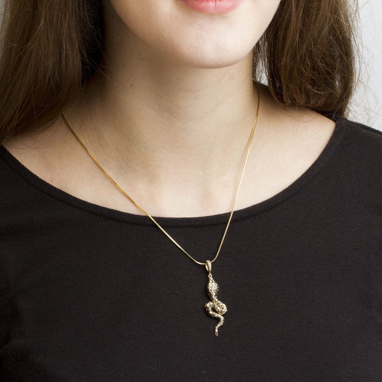 Zawieszka ze złota wąż