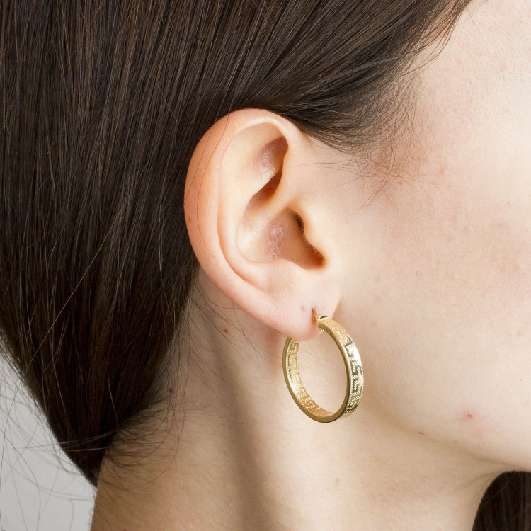 Kolczyki ze złota 2.7cm koła