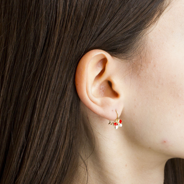 Kolczyki ze złota motylki