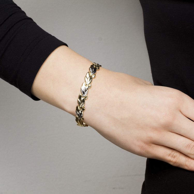 Brasnoletka ze złota 19cm