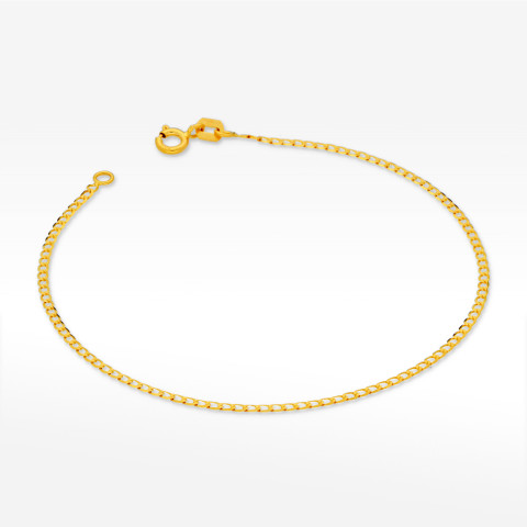 Bransoletka ze złota pełna