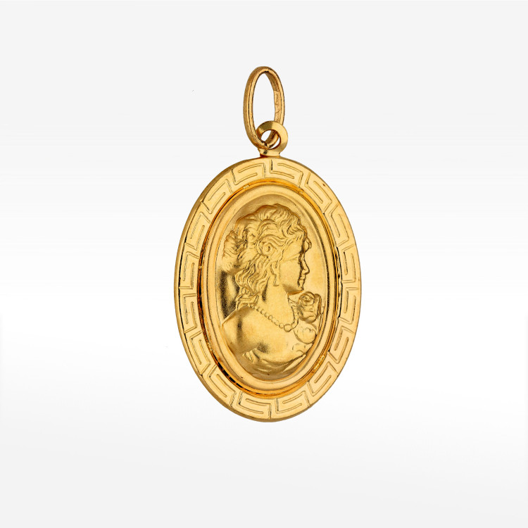 Zawieszka ze złota medalik